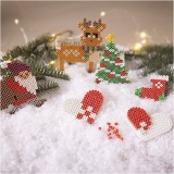 Kreativ Set NABBI BioBeads, Weihnachtsmann, Weihnachtsbaum, Strumpf, Herz und Rentier, 1 Pck