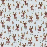 Geschenkpapier, Bambi, B 50 cm, 80 g, Arktisblau, 100 m/ 1 Rolle