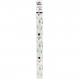 Geschenkpapier, Weihnachtsmann, Schneemann, Rentier, Eisbär und Pinguin, B 50 cm, 80 g, Arktisblau, 5 m/ 1 Rolle