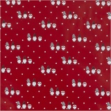 Geschenkpapier, Skandinavischer Weihnachtszwerg, B 50 cm, 80 g, Rot, 100 m/ 1 Rolle