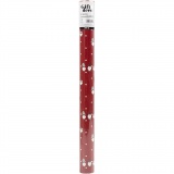 Geschenkpapier, Skandinavischer Weihnachtszwerg, B 50 cm, 80 g, Rot, 5 m/ 1 Rolle