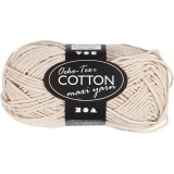 Baumwolle, 8/8, L 80-85 M, Beige, 50 g/ 1 Knäuel