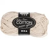 Baumwolle, Nr. 8/8, L 80-85 m, Nadel 4-4,5, Beige, 50 g/ 1 Knäuel