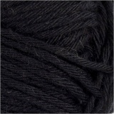 Baumwolle, 8/8, L 80-85 M, Schwarz, 50 g/ 1 Knäuel