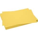 Karton, Blatt 50x70 cm, 270 g, Sonnengelb, 10 Bl./ 1 Pck