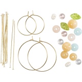 Mini Kreativ Set Schmuck, Creolen mit Perlen, 1 Pck