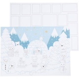 Adventkalender, Größe 30x42 cm, 30 Stk/ 1 Pck