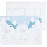 Adventkalender, Größe 30x42 cm, 30 Stk/ 1 Pck