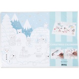 Adventkalender, Größe 30x42 cm, 30 Stk/ 1 Pck