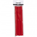 Krepppapier, Blatt 25x60 cm, Kreppanteil: 180%, 105 g, Rot, 3 Bl./ 1 Pck