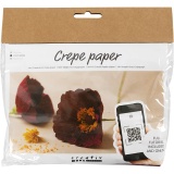 Mini Kreativ Set Krepppapier, Mohn, Kreppanteil: 180%, 105 g, 1 Pck