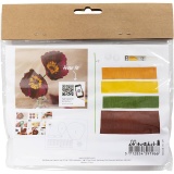 Mini Kreativ Set Krepppapier, Mohn, Kreppanteil: 180%, 105 g, 1 Pck