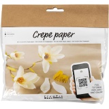 Mini Kreativ Set Krepppapier, Magnolienzweig, Kreppanteil: 180%, 1 Pck