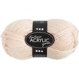 Fantasia Polyacryl Garn, L 80 M, Hellbeige, 50 g/ 1 Knäuel