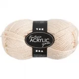 Fantasia Polyacryl Garn, L 80 m, Hellbeige, 50 g/ 1 Knäuel