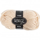 Fantasia Polyacryl-Wolle, L 35 M, Maxi, Hellbeige, 50 g/ 1 Knäuel