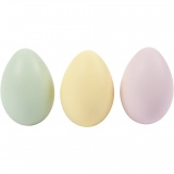 Eier, H 6 cm, Pastellfarben, 12 Stk/ 1 Pck