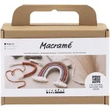 Mini Kreativ Set Makramée, Regenbogen, 1 Pck