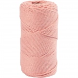 Macramé-Kordel, L 198 M, D 2 mm, Rosa, 330 g/ 1 Rolle