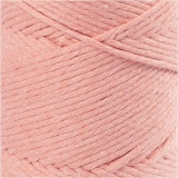 Macramé-Kordel, L 198 m, D 2 mm, Rosa, 330 g/ 1 Rolle