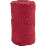 Macramé-Kordel, L 198 m, D 2 mm, Rot, 330 g/ 1 Rolle