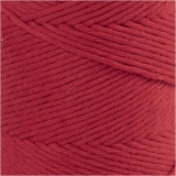 Macramé-Kordel, L 198 m, D 2 mm, Rot, 330 g/ 1 Rolle