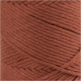 Macramé-Kordel, L 198 M, D 2 mm, Orange gebrannt, 330 g/ 1 Rolle