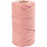 Macramé-Kordel, L 55 M, D 4 mm, Rosa, 330 g/ 1 Rolle