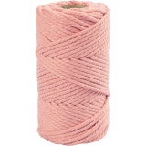 Macramé-Kordel, L 55 m, D 4 mm, Rosa, 330 g/ 1 Rolle