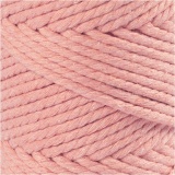 Macramé-Kordel, L 55 M, D 4 mm, Rosa, 330 g/ 1 Rolle