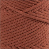Macramé-Kordel, L 55 M, D 4 mm, Orange gebrannt, 330 g/ 1 Rolle