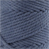 Macramé-Kordel, L 55 M, D 4 mm, Blau, 330 g/ 1 Rolle