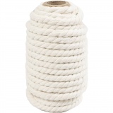 Ma­c­ra­mé-Schnur, L 12 M, D 8,5 mm, Naturweiß, 300 g/ 1 Rolle