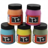 Tafelfarbe, Sortierte Farben, 5x250 ml/ 1 Pck