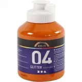 Glitter-Acrylfarbe, Orange, 500 ml/ 1 Fl.