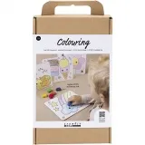 Kreativ Set Ausmalen, Zeichentafel, Standard-Farben, 1 Pck