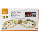 19-Teiliges Eisenbahnset von VIGA, 39 Teile/ 1 Pck