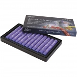 Gallery Ölkreiden, L 7 cm, D 11 mm, Dicke 11 mm, Violett, 12 Stk/ 1 Pck