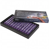 Gallery Ölkreiden, L 7 cm, D 11 mm, Dicke 11 mm, Violett, 12 Stk/ 1 Pck