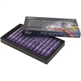 Gallery Ölkreiden, L 7 cm, D 11 mm, Dicke 11 mm, Violett, 12 Stk/ 1 Pck