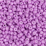Rocailleperlen, D 3 mm, Größe 8/0, Lochgröße 0,6-1,0 mm, Softpink, 25 g/ 1 Pck