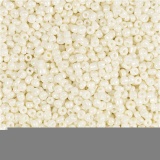 Rocailleperlen, D 1,7 mm, Größe 15/0, Lochgröße 0,5-0,8 mm, Perlmutt, 25 g/ 1 Pck