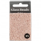Rocailleperlen, D 1,7 mm, Größe 15/0, Lochgröße 0,5-0,8 mm, Staubrosé, 25 g/ 1 Pck