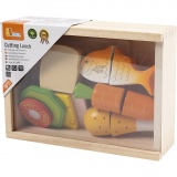 VIGA Lunchbox-Essen zum Schneiden, 17 Teile/ 1 Set