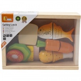 VIGA Lunchbox-Essen zum Schneiden, 17 Teile/ 1 Set