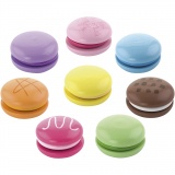 VIGA Holz-Macarons, Größe 4,5 cm, 8 Stk/ 1 Pck