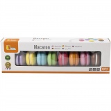 VIGA Holz-Macarons, Größe 4,5 cm, 8 Stk/ 1 Pck