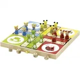 VIGA Brettspiel Ludo Tiere , ENG,FR, 1 Set