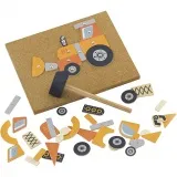 VIGA Hammer-Mosaik-Set, Fahrzeug, Größe 23x18 cm, 1 Stk