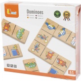 VIGA Domino-Steine für Kinder, Fahrzeuge, 28 Stücke, 1 Stk